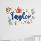Nursery Name Sign - Custom 3D Wood Circus, Baby Shower