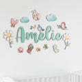 Nursery Name Sign - Custom 3D Wood Forest Friends, Baby Shower