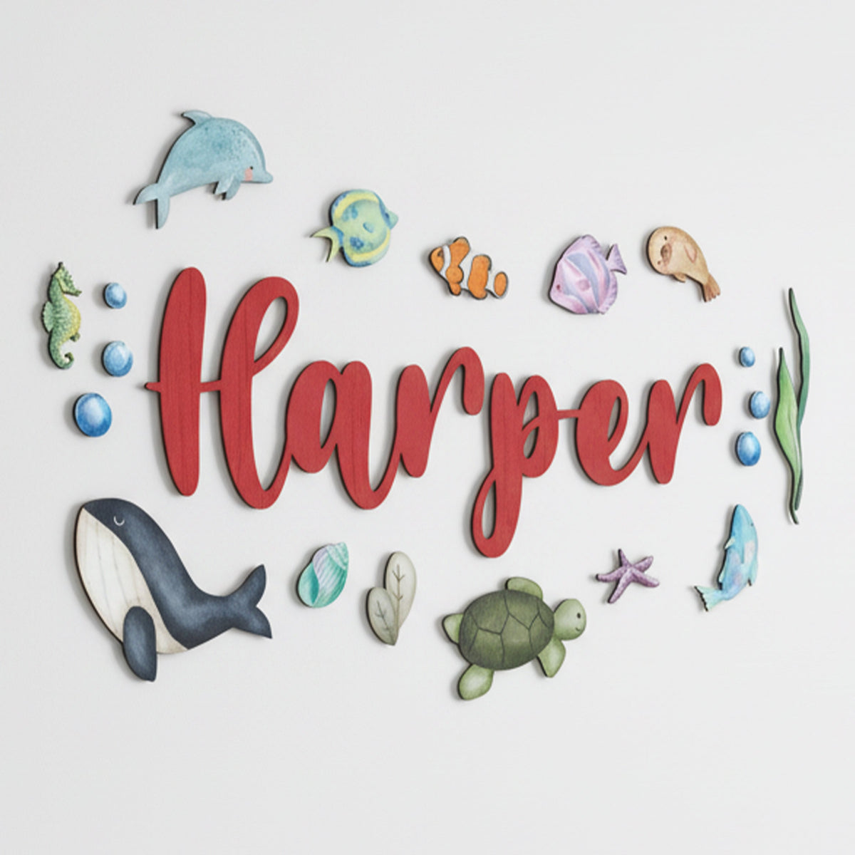 Under the Sea Nursery Name Sign