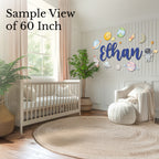 Nursery Name Sign - Custom 3D Wood Rainbow, Baby Shower