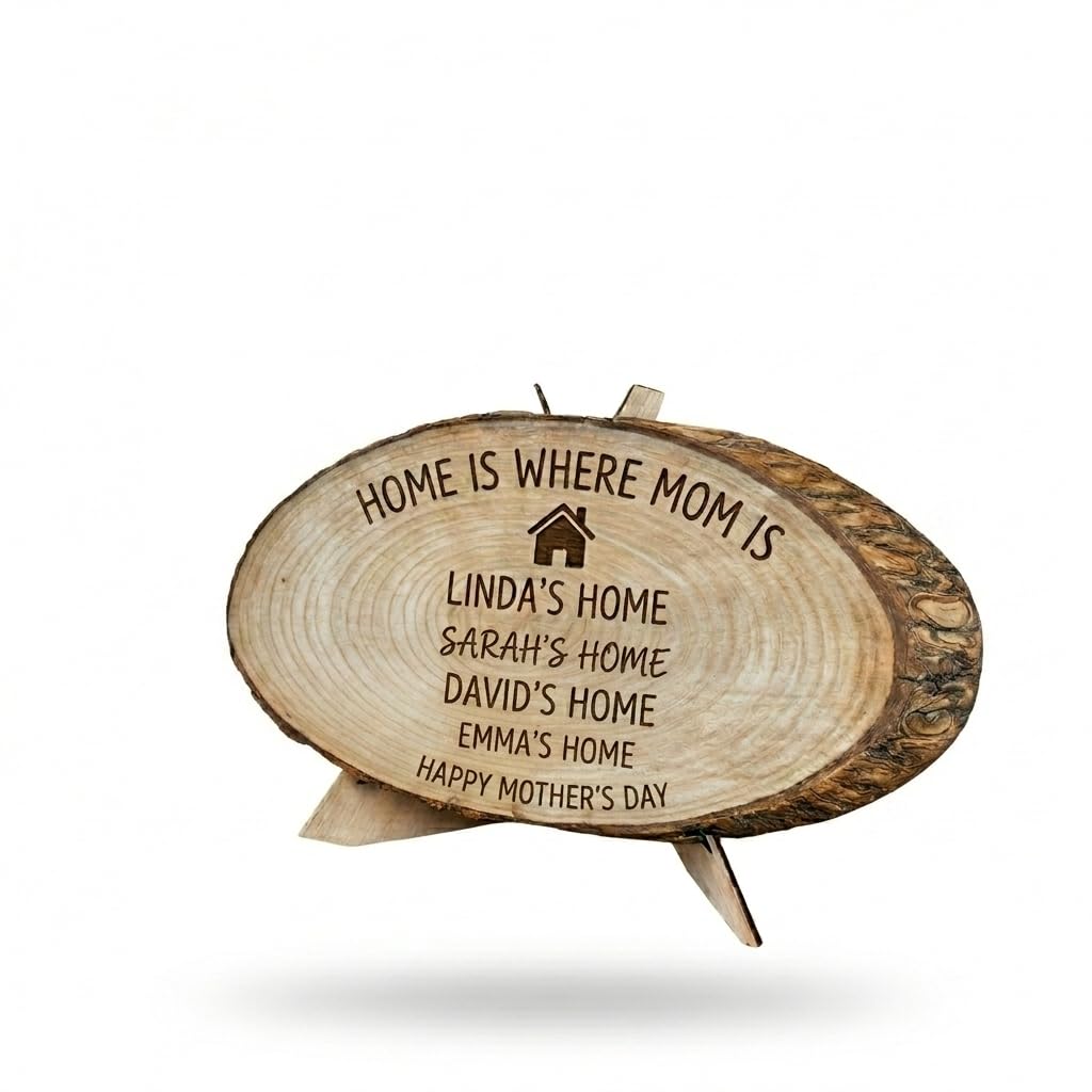 Personalized Mother's Day Wood Plaque - Family Names