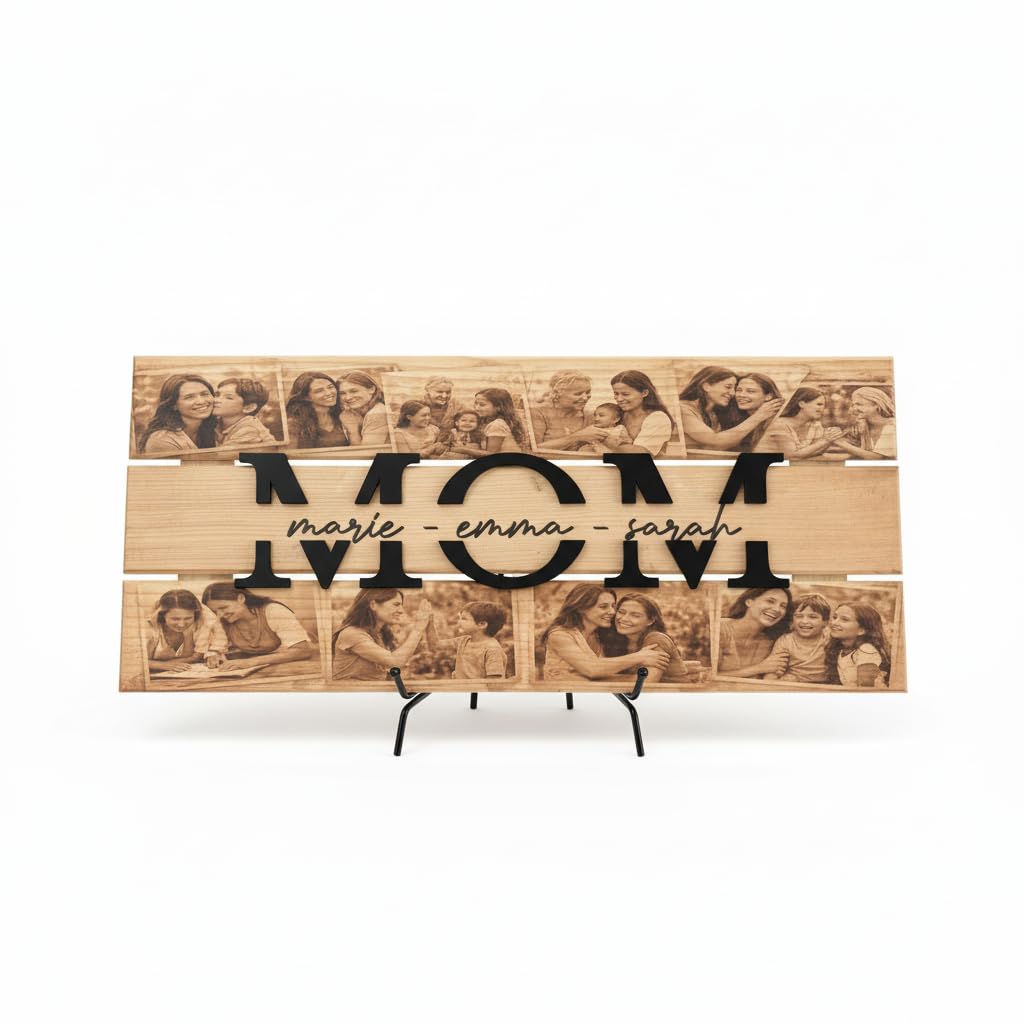 Personalized Photo Wood Sign for Mom - Mother's Day Gift | Aydan's Unique Finds