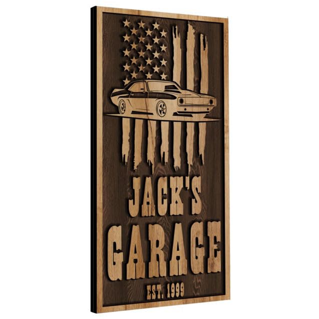 Custom Wood Backyard Bar Sign - Personalized Lounge Decor