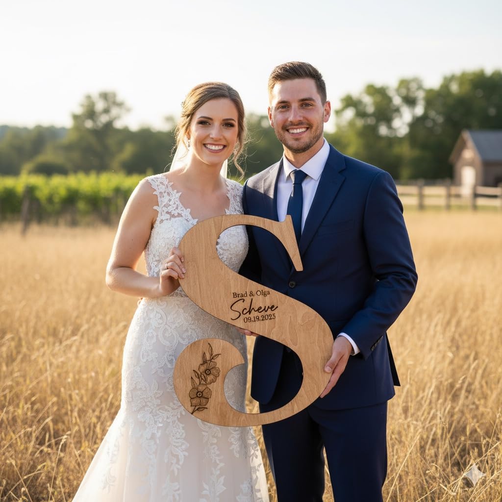 Personalized Wedding Guestbook Sign - Wooden Keepsake | Aydan's Unique Finds