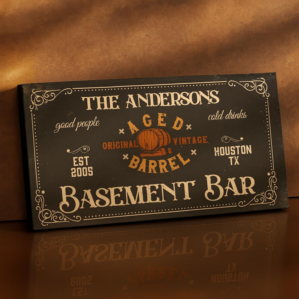 Custom Canvas Wall Art - Bar, Cabin & Nursery Sign