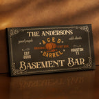 Custom Canvas Wall Art - Bar, Cabin & Nursery Sign