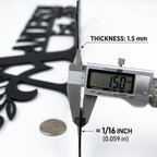 Blessed Home Metal Address Sign