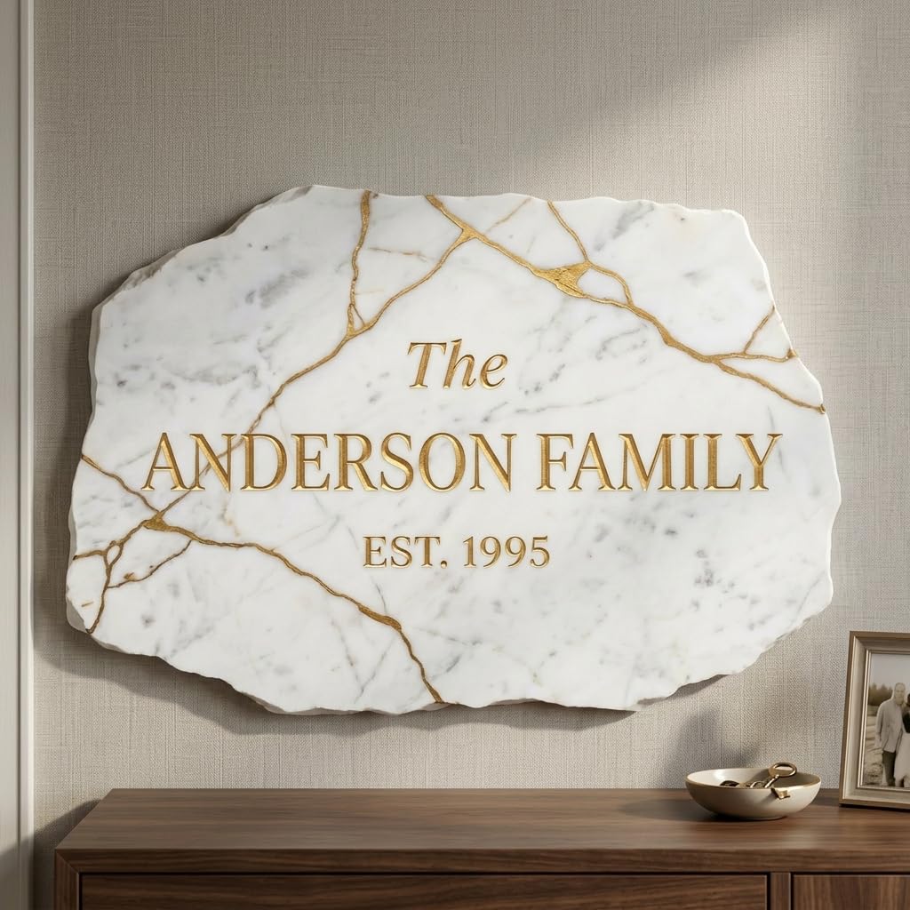 Custom Welcome Family Sign - 20 Textures Wall Decor