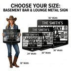 Customizable Metal Bar Sign - Powder-Coated Wall Art | Aydan's Unique Finds