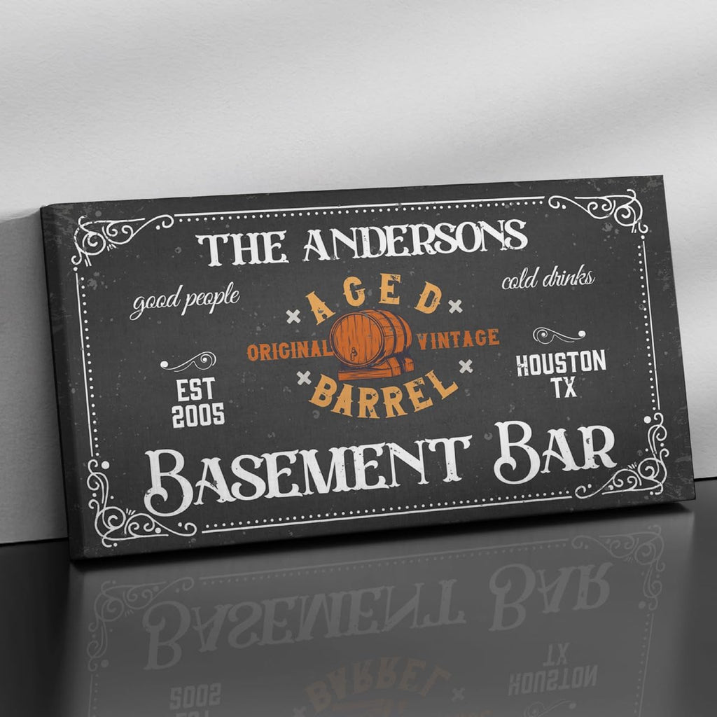 Custom Canvas Wall Art - Bar, Cabin & Nursery Sign | Aydan's Unique Finds