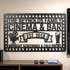 Customizable Metal Bar Sign - Powder-Coated Wall Art