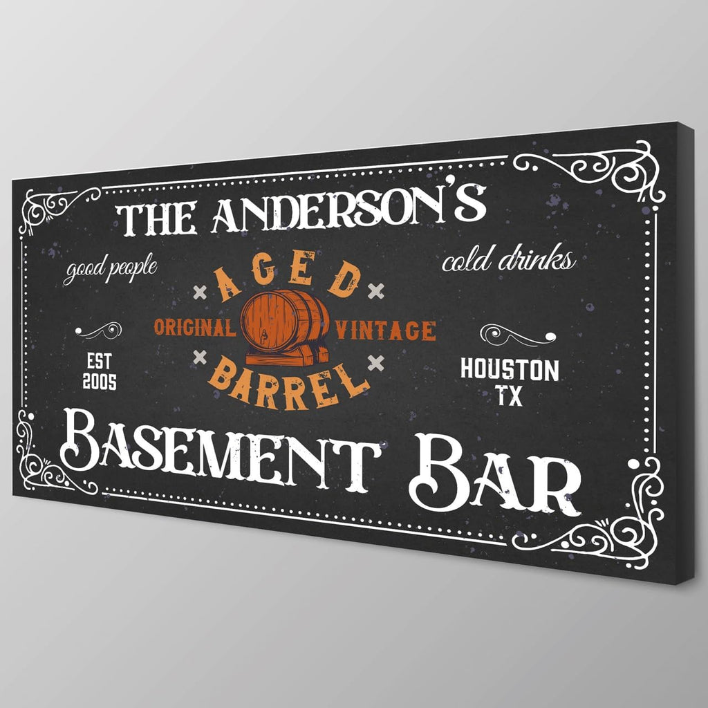 Custom Canvas Wall Art - Bar, Cabin & Nursery Sign | Aydan's Unique Finds