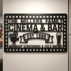 Customizable Metal Bar Sign - Powder-Coated Wall Art