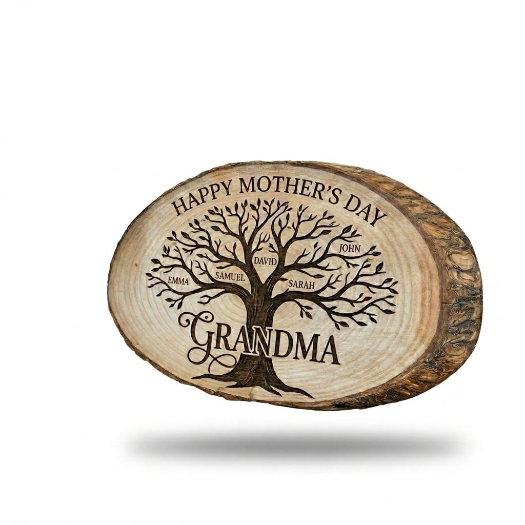 Personalized Mother's Day Wood Plaque - Family Names