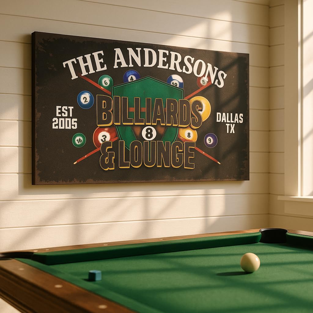 Custom Canvas Wall Art - Bar, Cabin & Nursery Sign