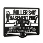 Personalized Metal Bar Sign – Custom Powder-Coated Steel Man Cave Gift for Dad | Aydan's Unique Finds
