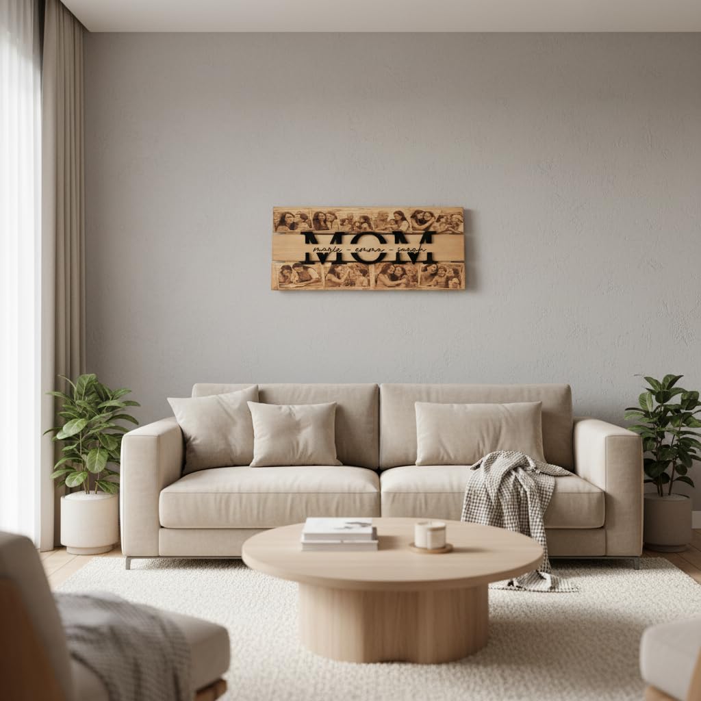 Personalized Photo Wood Sign for Mom - Mother's Day Gift | Aydan's Unique Finds
