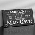 Canvas Man Cave Sign - Custom Personalized Decor
