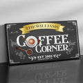 Canvas Coffee Corner Sign - Custom Kitchen Decor