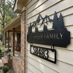 Personalized Metal Family Address Sign - Outdoor Wall Art | Aydan's Unique Finds
