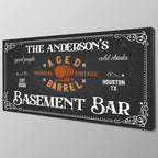 Custom Canvas Wall Art - Bar, Cabin & Nursery Sign