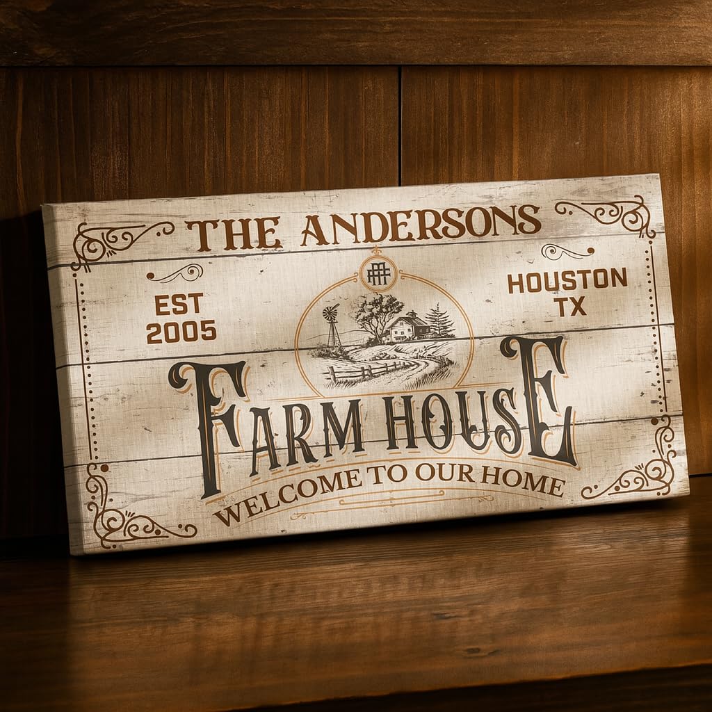 Custom Canvas Wall Art - Bar, Cabin & Nursery Sign