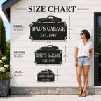 Garage Metal Address Sign