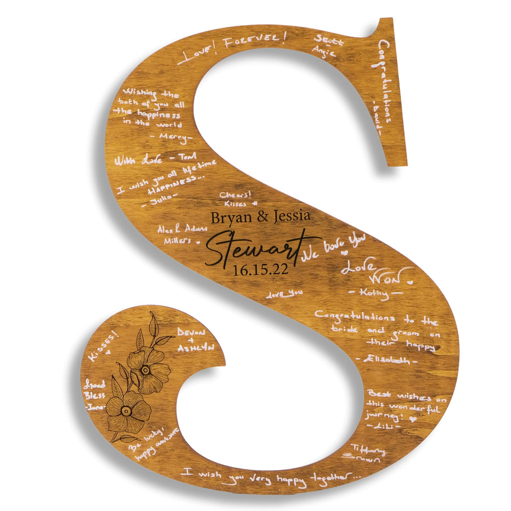 Personalized Wedding Guestbook Sign - Wooden Keepsake