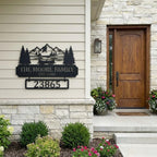 Personalized Metal Family Address Sign - Outdoor Wall Art | Aydan's Unique Finds