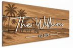 Decorative Wood Family Sign - Coastal Farmhouse Decor | Aydan's Unique Finds