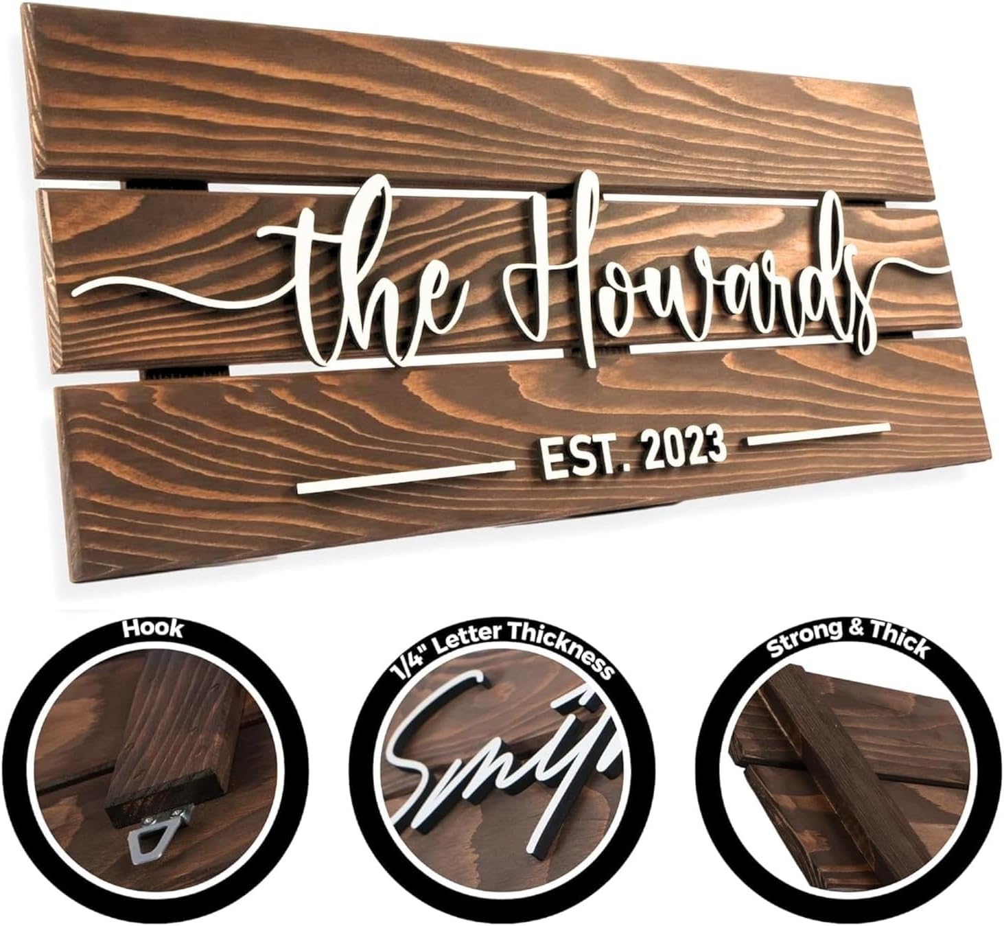 Family Name Wood Sign - Where Our Story Begins, Wedding Gift