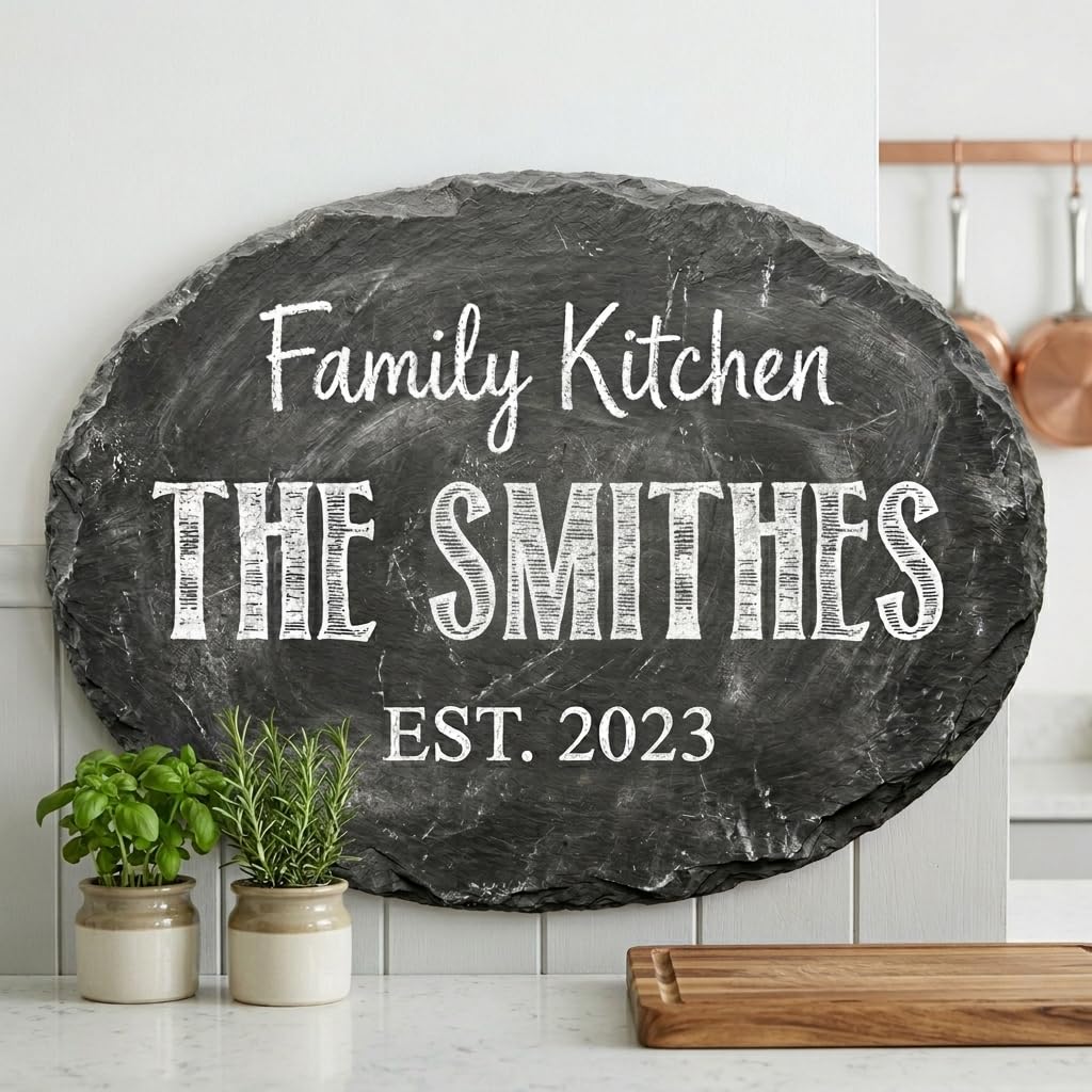 Custom Welcome Family Sign - 20 Textures Wall Decor