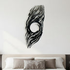 Modern Abstract Metal Wall Art - Minimalist Line Decor
