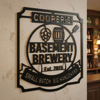 Customizable Metal Bar Sign - Powder-Coated Wall Art | Aydan's Unique Finds