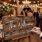Personalized Wedding Guestbook Sign - Wooden Keepsake | Aydan's Unique Finds
