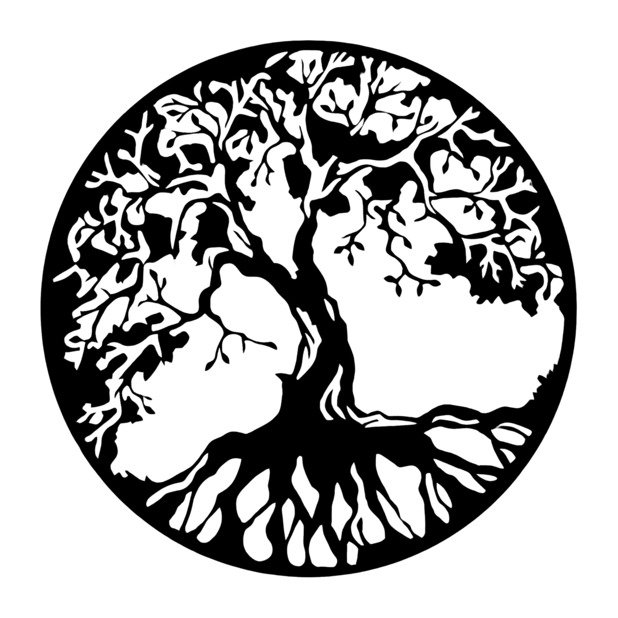 Nature Landscape Metal Wall Art - Mountain & Tree Decor