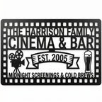 Personalized Metal Bar Sign – Custom Powder-Coated Steel, Man Cave Gift for Dad