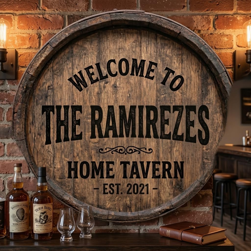Custom Welcome Family Sign - 20 Textures Wall Decor