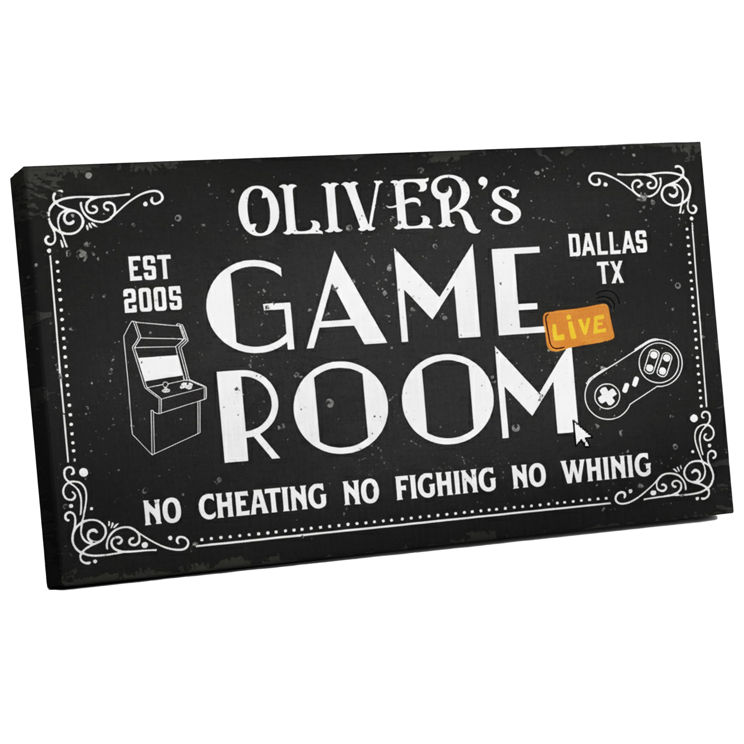 Custom Canvas Wall Art - Bar, Cabin & Nursery Sign