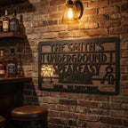 Customizable Metal Bar Sign - Powder-Coated Wall Art
