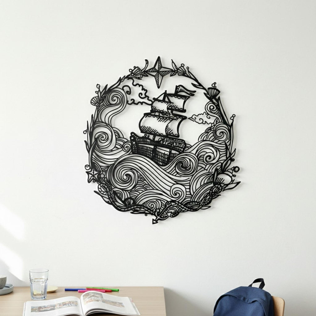Fantasy Metal Wall Art - Dragon & Mythology Silhouette