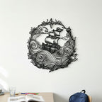 Fantasy Metal Wall Art - Dragon & Mythology Silhouette
