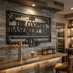 Customizable Metal Bar Sign - Powder-Coated Wall Art