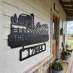 Personalized Metal Family Address Sign - Outdoor Wall Art | Aydan's Unique Finds