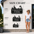Beach House Metal Address Sign