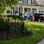 Blessed Home Metal Address Sign