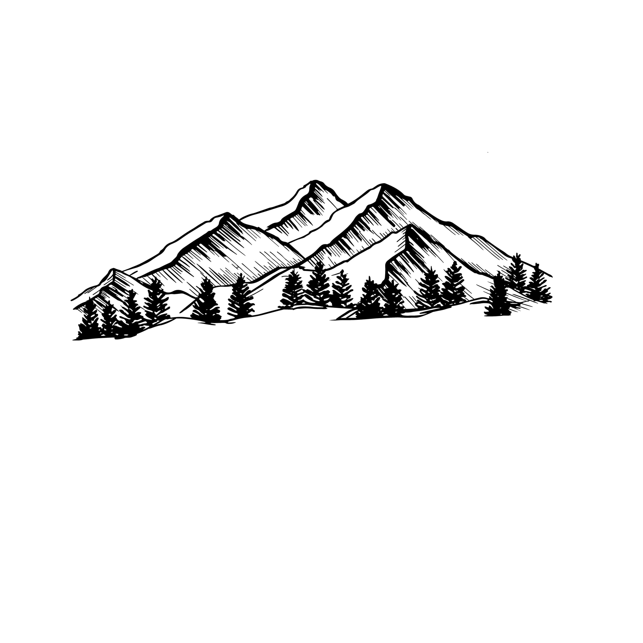 Nature Landscape Metal Wall Art - Mountain & Tree Decor | Aydan's Unique Finds