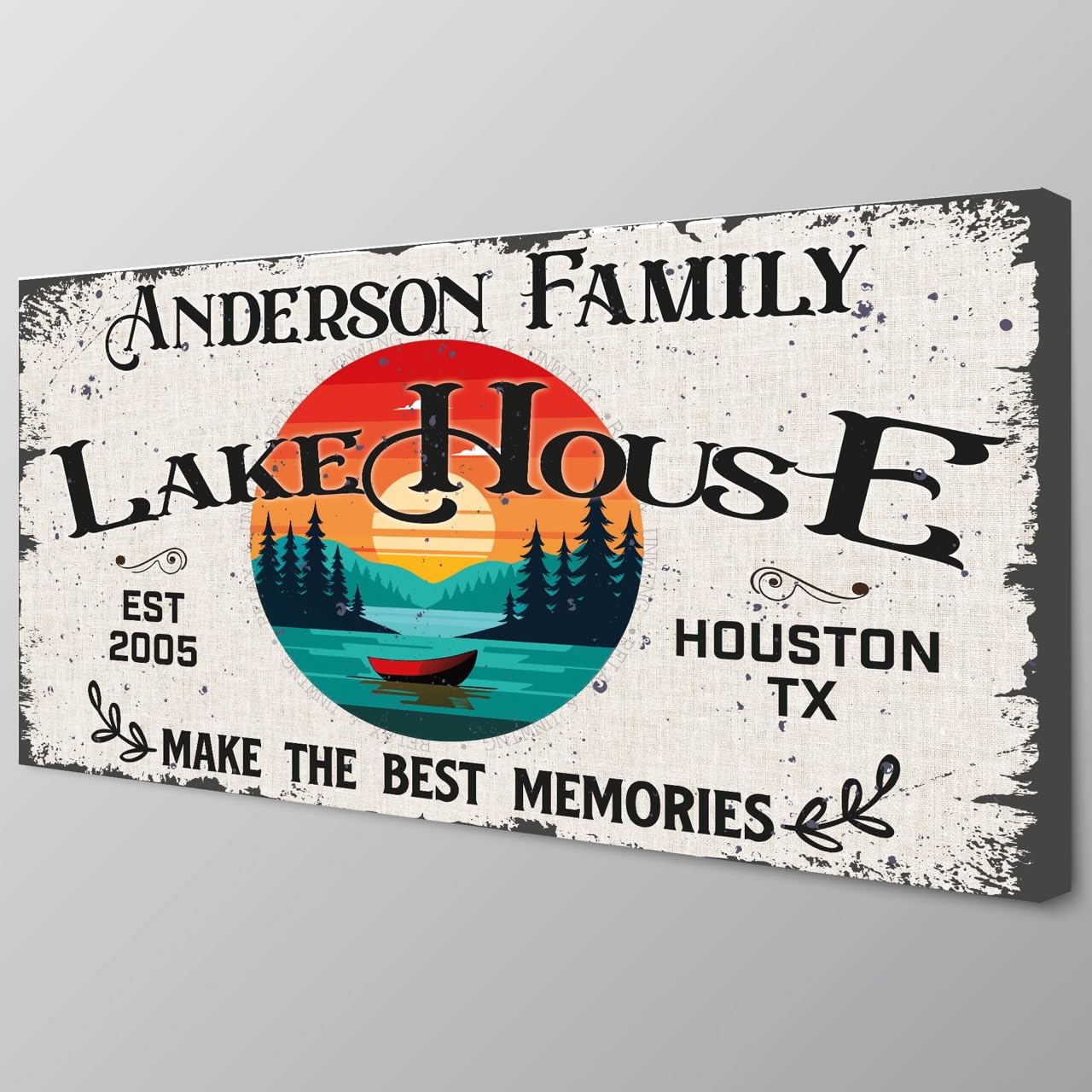 Custom Canvas Wall Art - Bar, Cabin & Nursery Sign