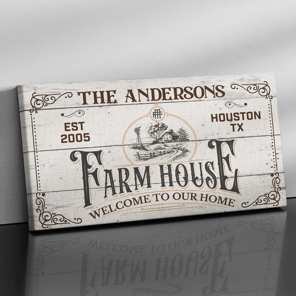 Custom Canvas Wall Art - Bar, Cabin & Nursery Sign