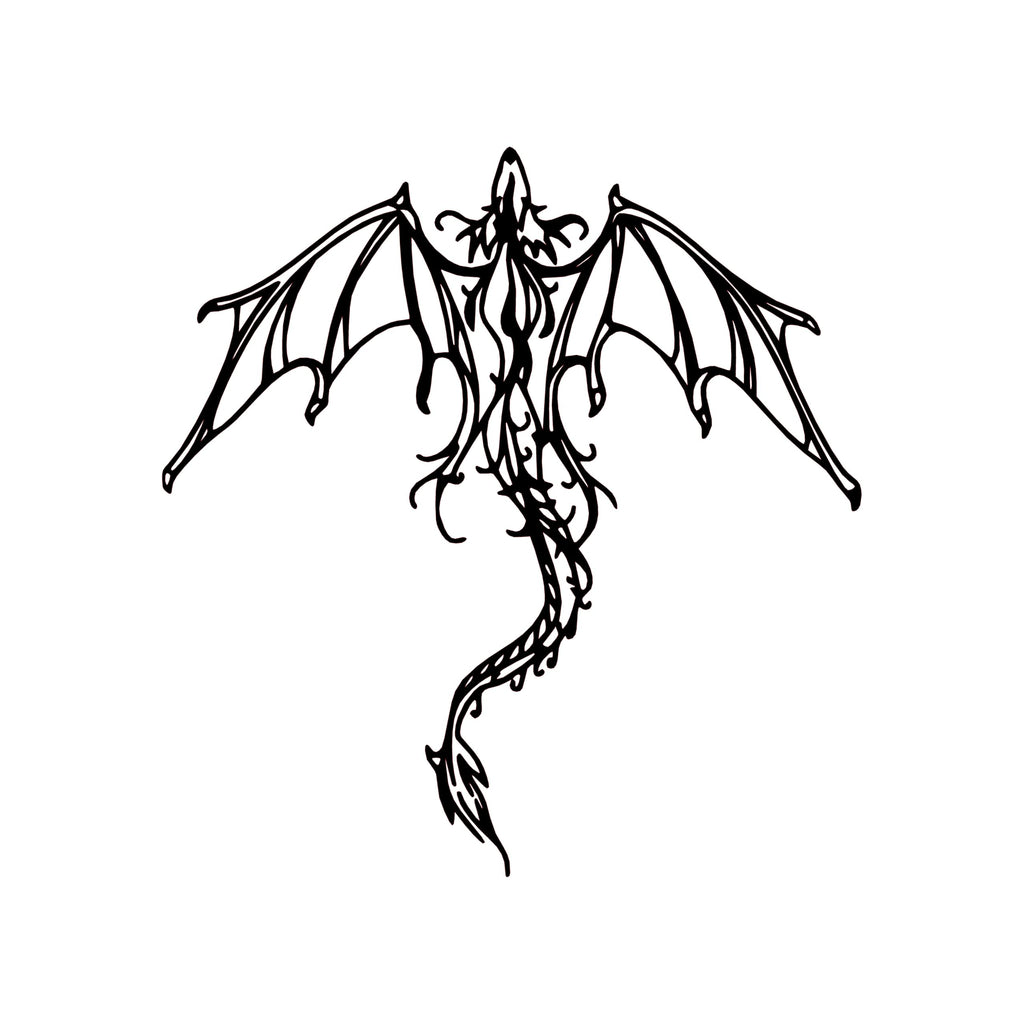 Fantasy Metal Wall Art - Dragon & Mythology Silhouette | Aydan's Unique Finds